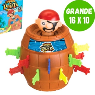Jogo De Mesa Barril Pula Pirata Grande 16 Adagas Brinquedo Infantil em Oferta na Shopee