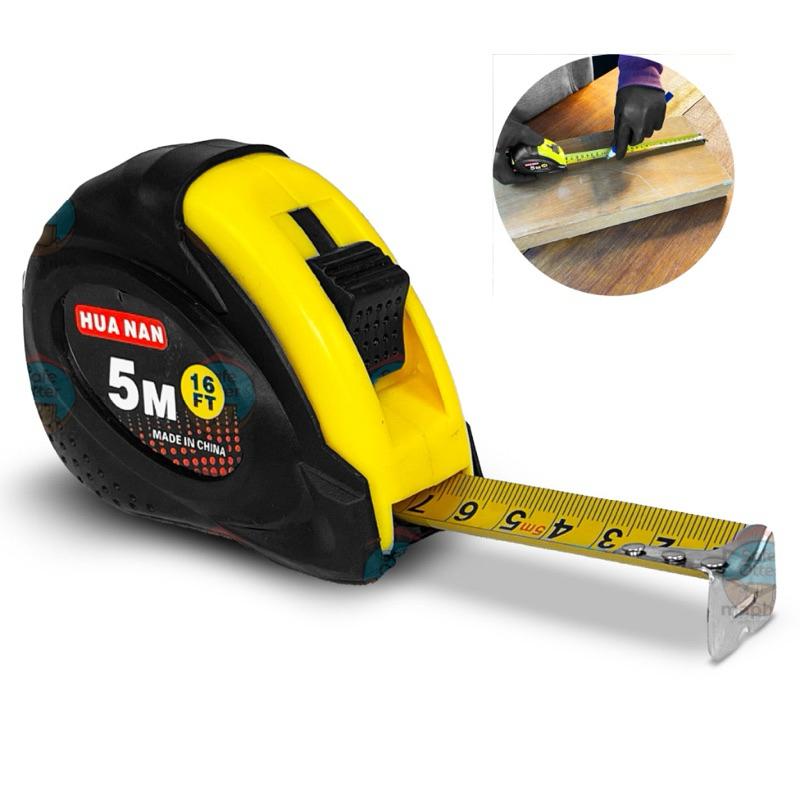 Trena Métrica 5 metros Profissional Emborrachada com Trava Fita de Aço-envio imediato