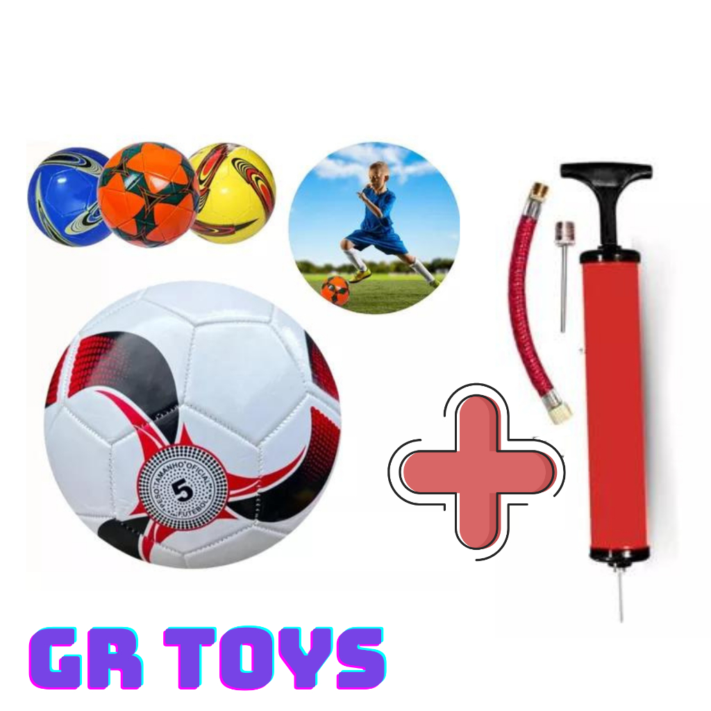 KIT Bola De Futebol Infantil Capotão Campo Costura COM bomba de encher bola oferta