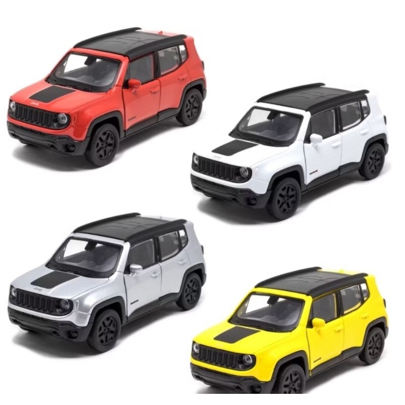 Miniatura carrinho Ferro Welly Jeep Renegade Trailhawk colecionador
