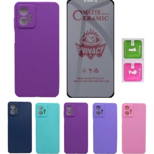 Capa Capinha Silicone Colorida Aveludada + Cerâmica Privacidade Para K8/K9/K10/K10 2017/K111/K12/K12 MAX/K12 PRIME