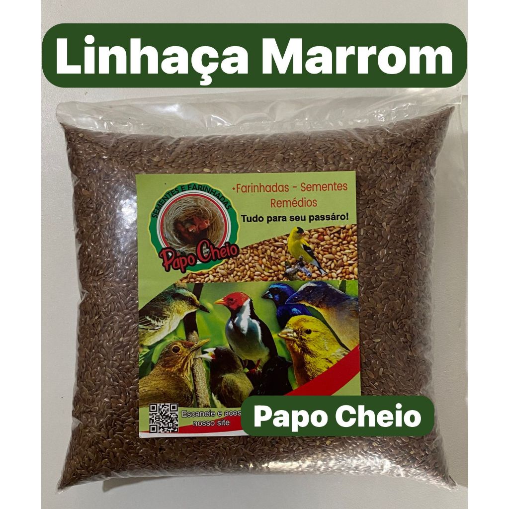 Linhaça Marrom à granel 500gr em Oferta na Shopee