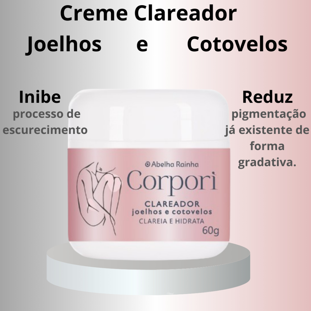 Creme Clareador Joelhos E Cotovelos Abelha Rainha 60gr em Oferta na Shopee