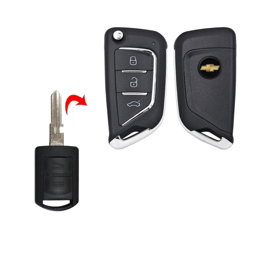 Chave Chevrolet Meriva Adaptação 2009 2010 2011 2012 2013 + Chip Code
