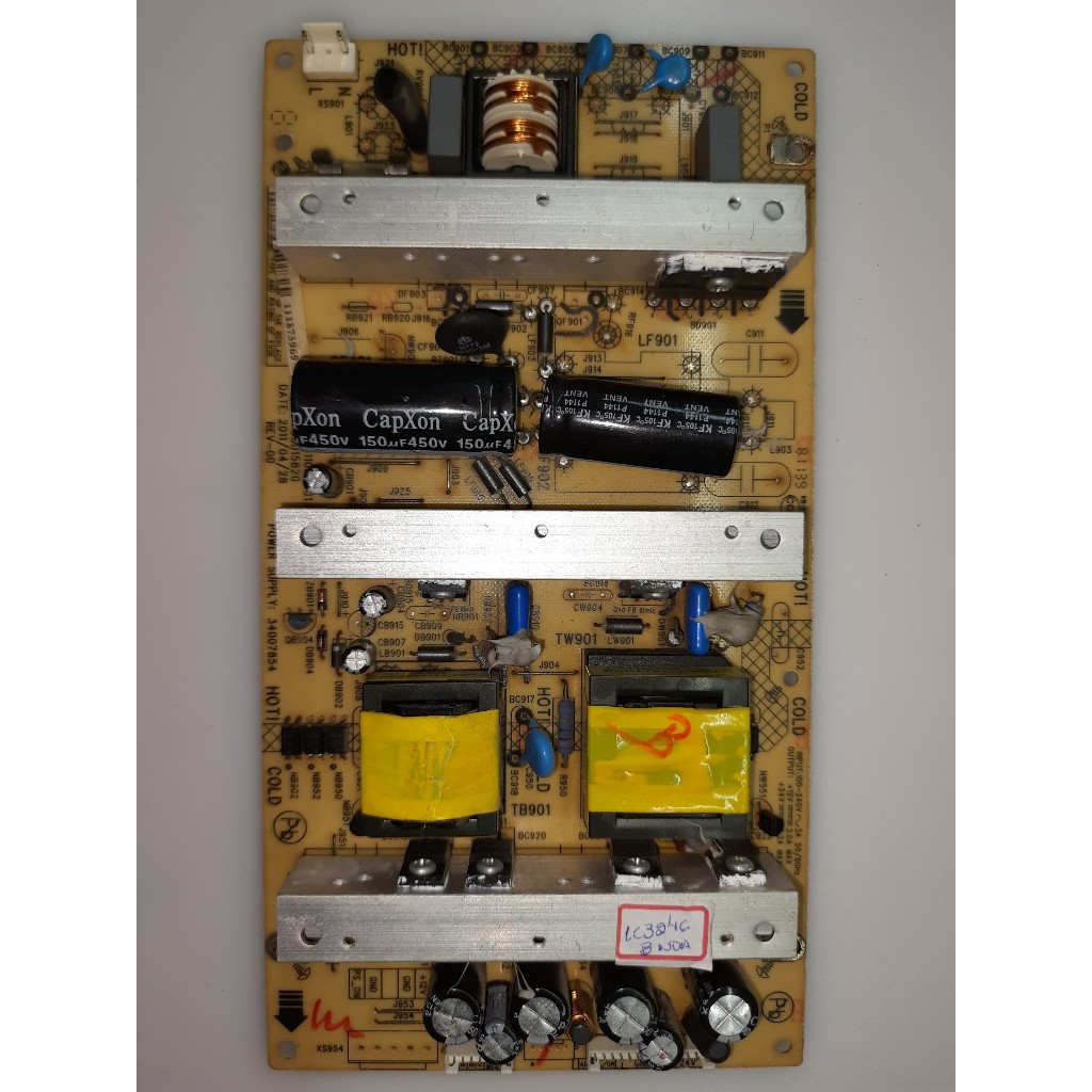 placa da fonte tv toshiba lc3246bwda / 35015820