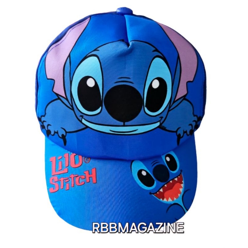 Boné infantil/Juvenil bordado lillo e stitch rosa e azul angel bordado e estampado dia das crianças