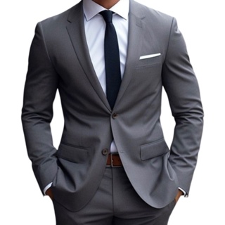 Terno Slim Masculino Alto Padrão Luxo (Blazer + Calça) em Oferta na Shopee