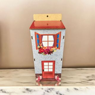 Puxa Saco Cozinha Dispenser Parede Casinha 2 Mdf Organizador de Sacolas Casa Madeira Sacolas Artesanato em Oferta na Shopee