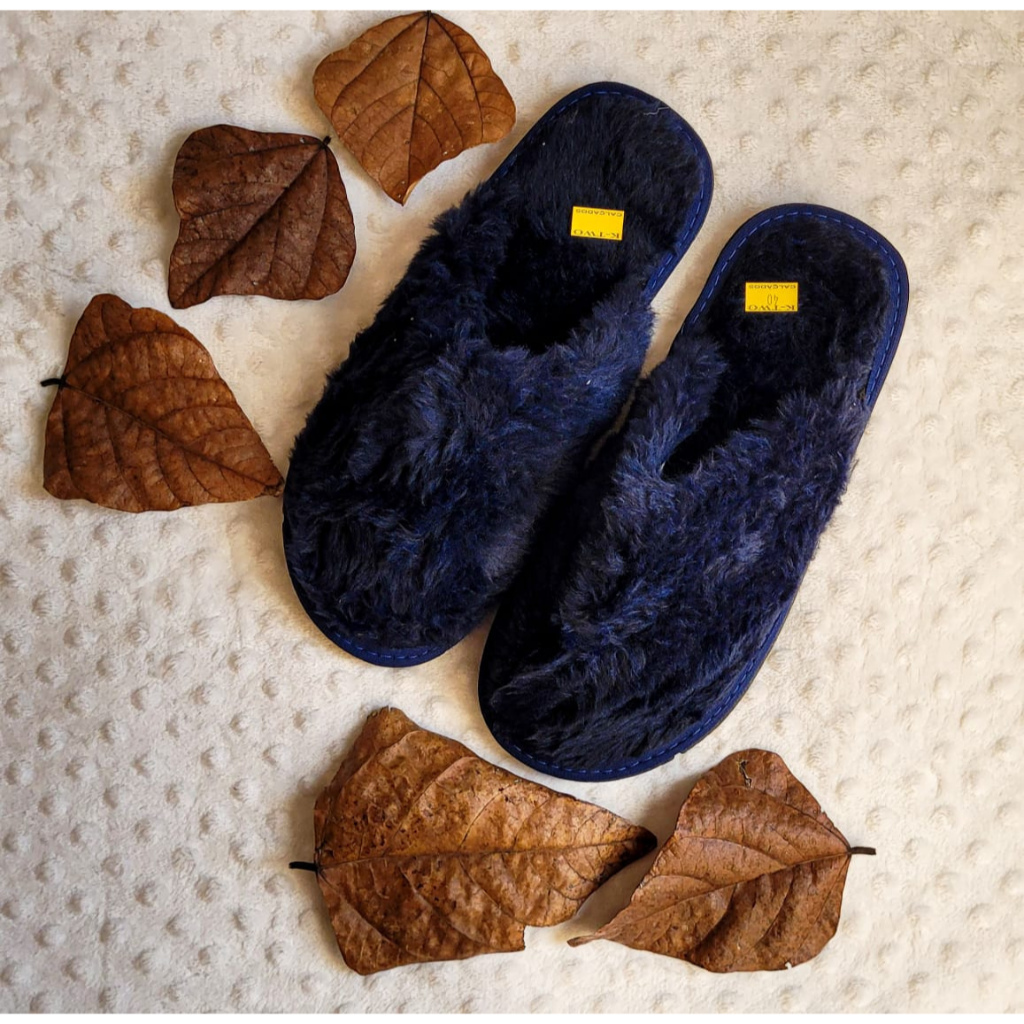 Pantufa quentinha de pelúcia, confortável, chinelo de quarto, solado antiderrapante, unissex - Várias cores do 34 ao 44