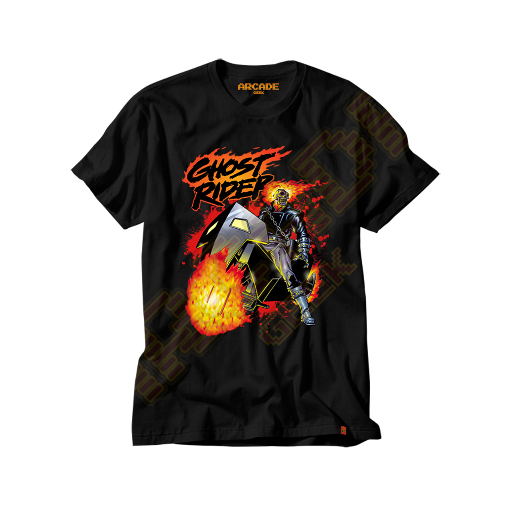 Camiseta Heróis Motoqueiro Fantasma Ghost Rider Espirito de Vingança Inferno Quadrinhos Hq Comics