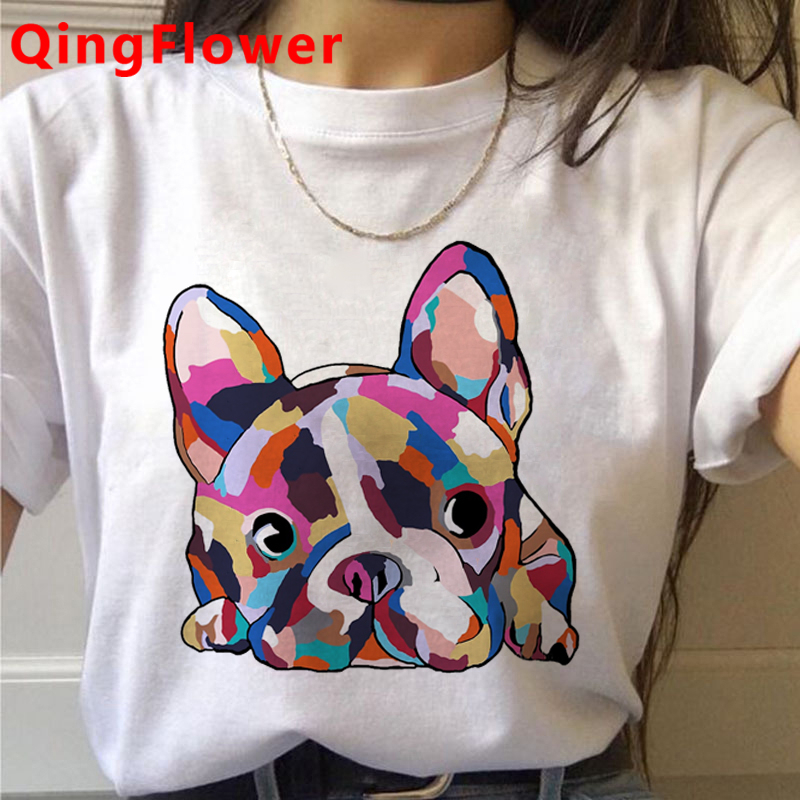Camiseta Oversized Confortavel Dog Fofinho Colorido Feminina Moda StreetWear