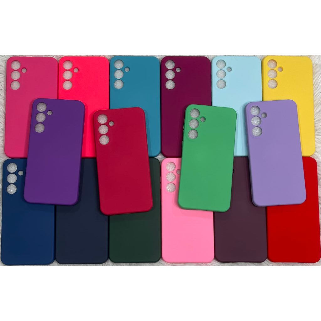 Kit 5 ou 3 Peças Capa Capinha Silicone Aveludado Cor Aleatória Proteção Excelente Qualidade Para Samsung S24 ULTRA S24 P