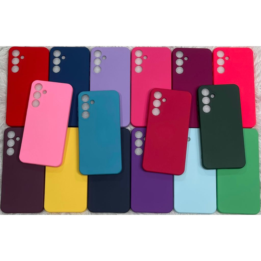 Kit 5 ou 3 Peças Capa Capinha Silicone Aveludado Cor Aleatória Proteção Excelente Qualidade Para A14 5G S23 ULTRA S23