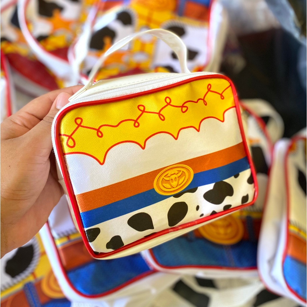 10 Maletas Personalizadas p aniversario tema toy story, bolsinhas aniversario, lembrancinha aniversario, bolsinhas