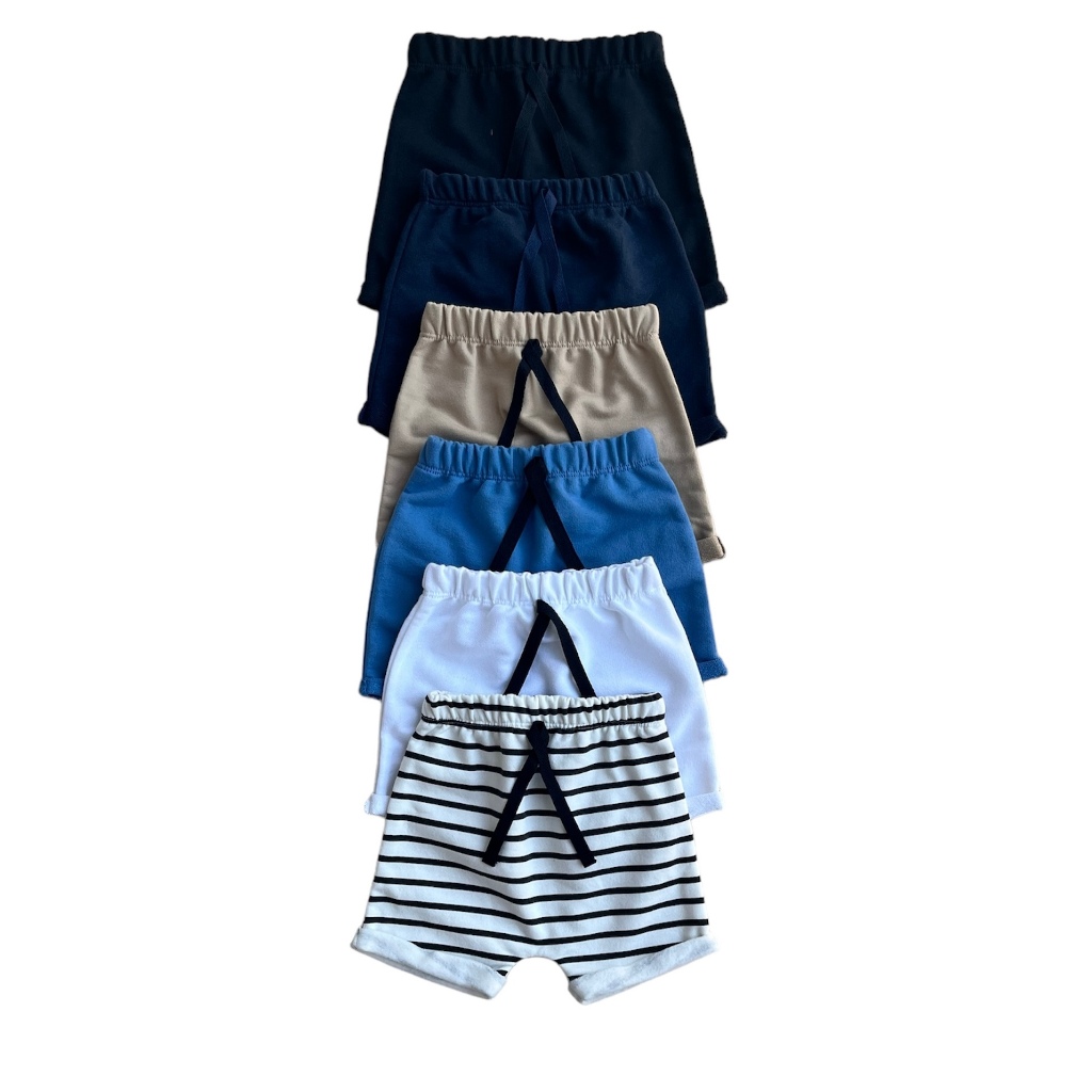 Kit 4 Bermudas Sortido Roupas Infantil Menino Bebê Recém Nascido Moletinho 100% Algodão Alta Qualidade conforto e macies em Oferta na Shopee