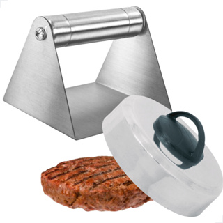 Kit Lancheria Smash Burguer + Abafador de Hamburguer em Inox Profissional em Oferta na Shopee