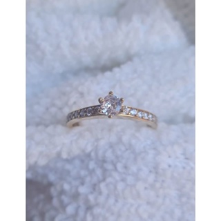 Anel solitario pedrinhas de moeda antiga 0045 em Oferta na Shopee