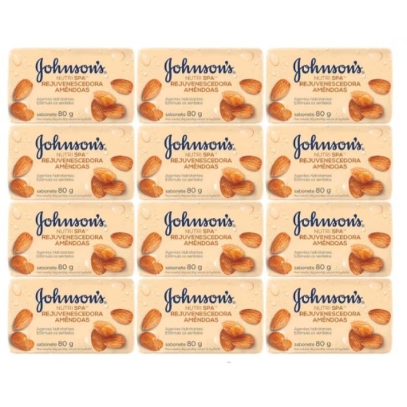 kit 5 sabonete em barra johnsons 80g