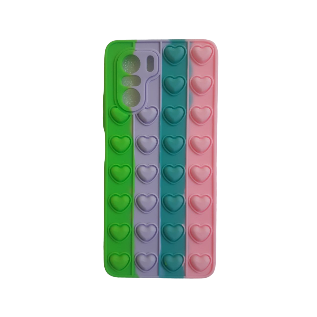 Capinha Pop it Fidget Toy Empurra Bolha Anti Stress Compatível com REDMI XIAOMI