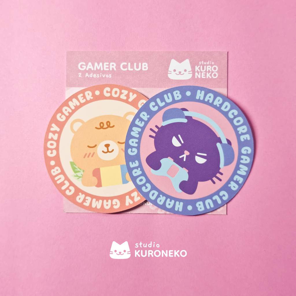 Pacote de adesivos - Gamer Club