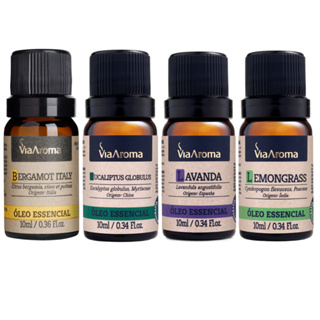 Kit 4 Óleo Essencial 100% Puro Via Aroma Relax em Oferta na Shopee