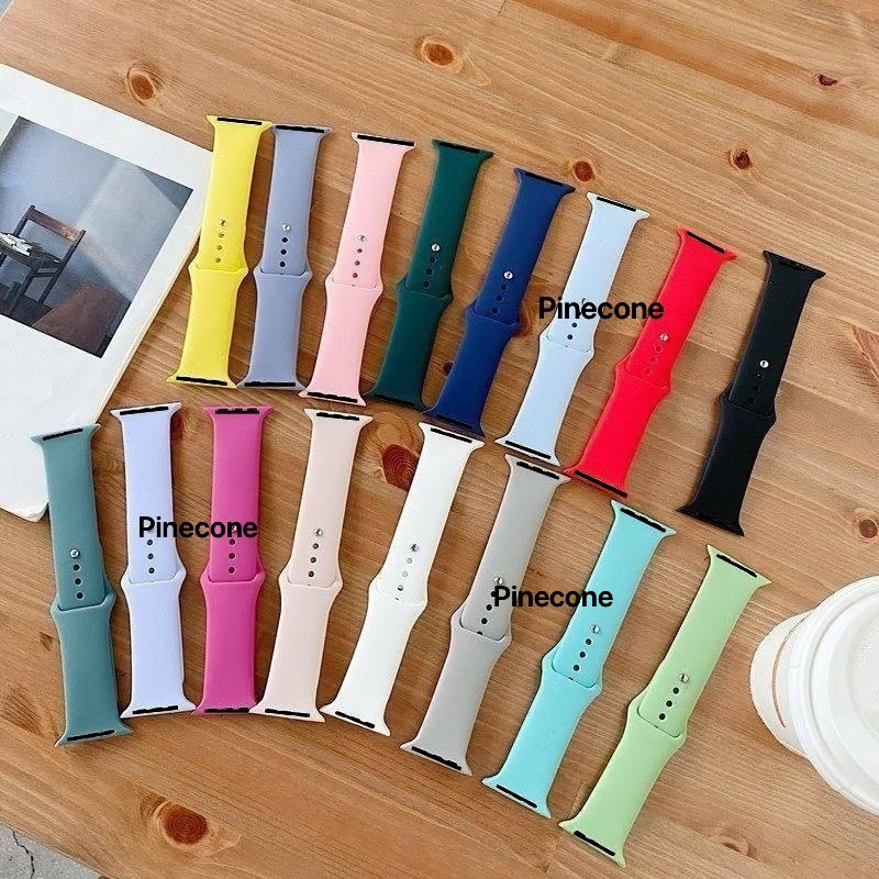 Pulseira de silicone para Smartwatch 44mm 40mm 38mm 42mm cinto de borracha smartwatch pulseira iwatch