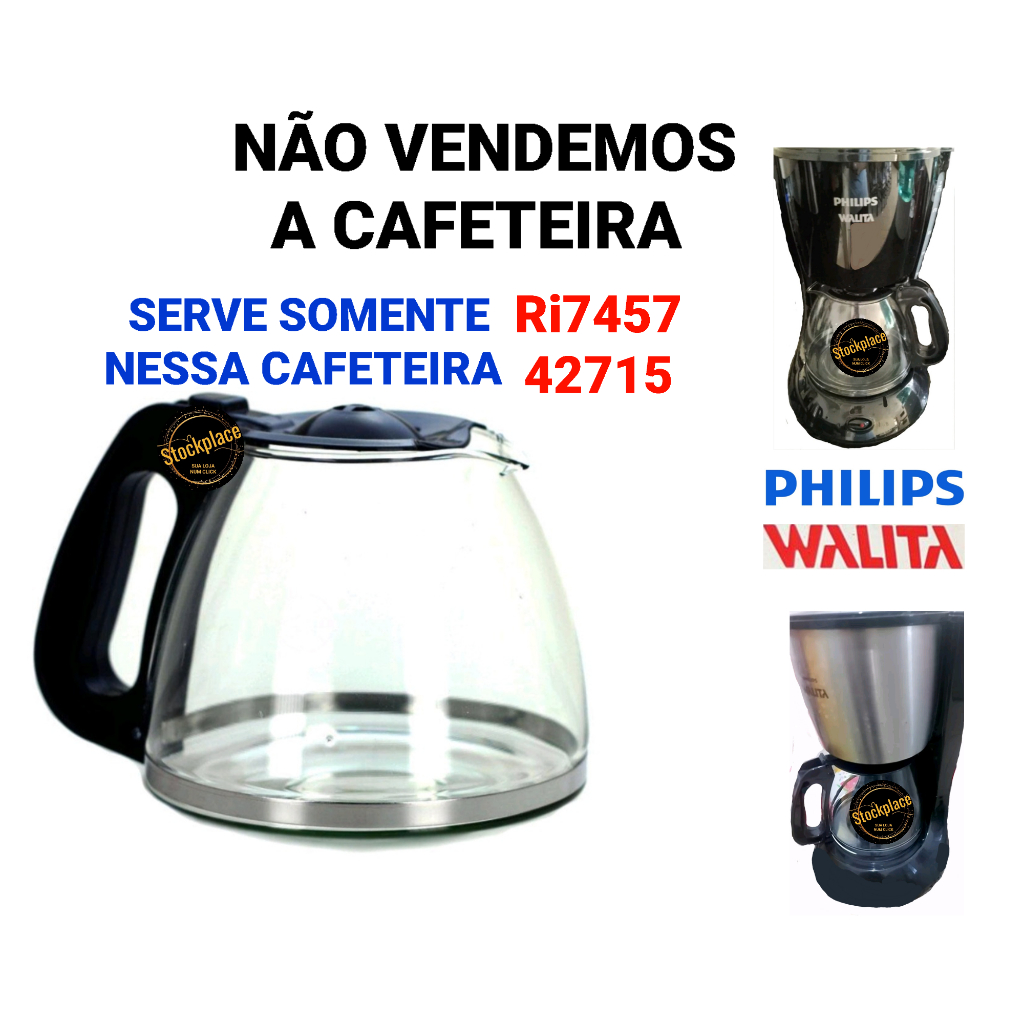 Jarra COMPATÍVEL Para Cafeteira Ri7457 - 42715 Philips/Walita