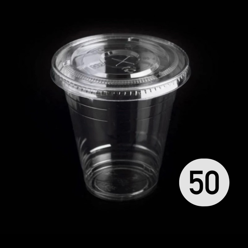 10 ~60 Copos PET 380/400 ml FNS com tampa reta s/f  - Ideal Açaí, bolo no pote, Copo da Felicidade, Salada no copo, salada de fruta em Oferta na Shopee