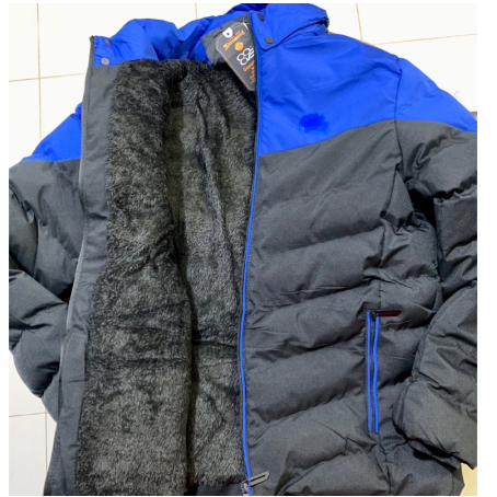 Bobojaco jaqueta corta vento masculino pelúciada por dentro capuz removível