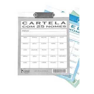 20 CARTELAS DE RIFA 25 NOMES MULHER ( MODELO ANTIGO ) em Oferta na Shopee
