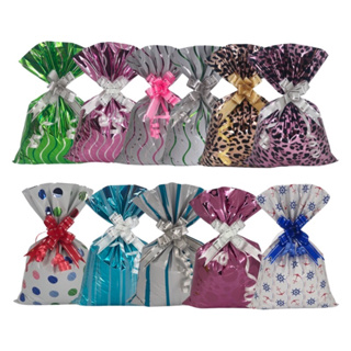 Sacos de presente BOPP Metalizado 35x54cm 50un. em Oferta na Shopee