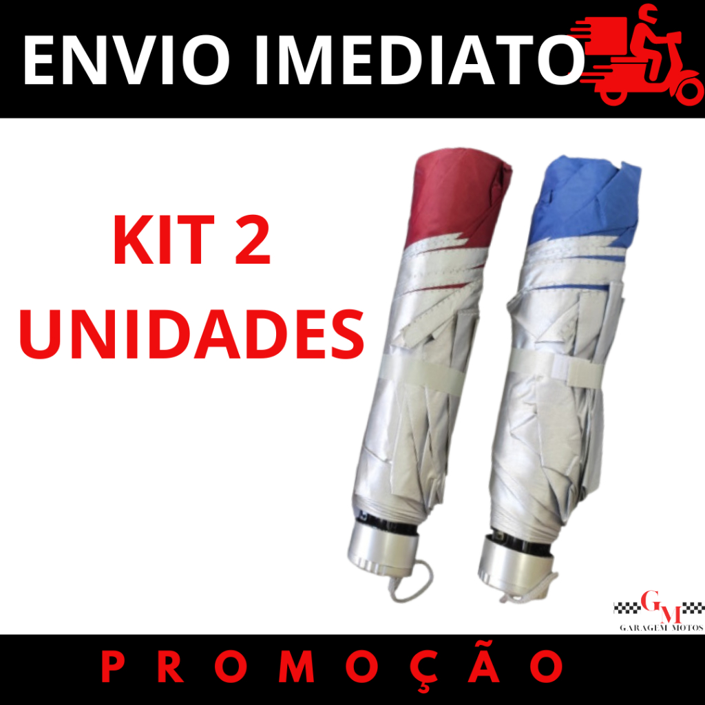 2 UNIDADES Sombrinha Guarda Chuva Dupla Face Raios Uv Liso Contra Vento