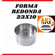 FORMA REDONDA FIXA 23X10 DE ALUMINIO PARA ALTA TEMPERATURA AKI FORMAS COM NOTA FISCAL em Oferta na Shopee