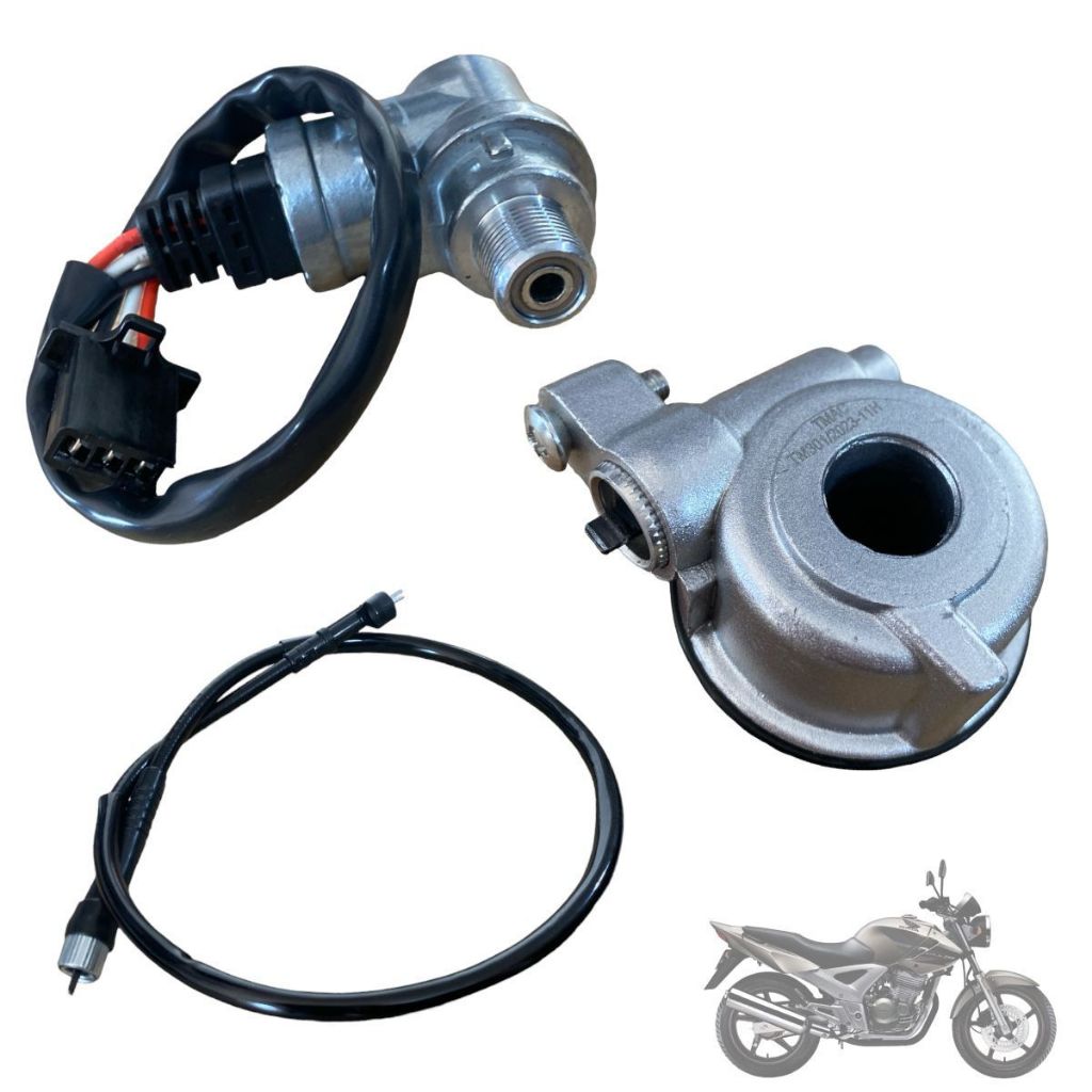 Cabo velocímetro+ Engrenagem + Sensor De Velocímetro Cbx 250 Twister 01/08