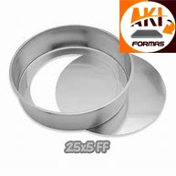 FORMA REDONDA 25X5 FUNDO FALSO OU REMOVIVEL DE ALUMINIO ESPESSURA 0,8 COM NOTA FISCAL (( CX 07 )) em Oferta na Shopee