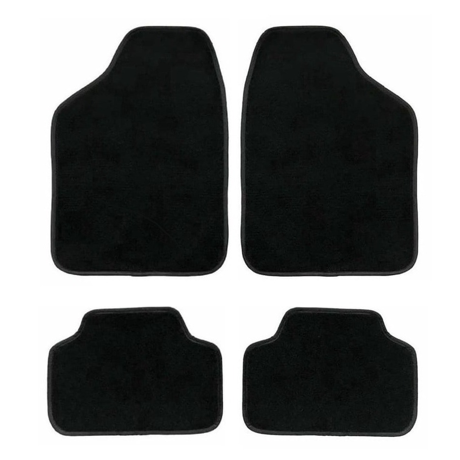 Tapete Carpete Automotivo Confort Universal Preto 4 Peças Moderno Barato em Oferta na Shopee