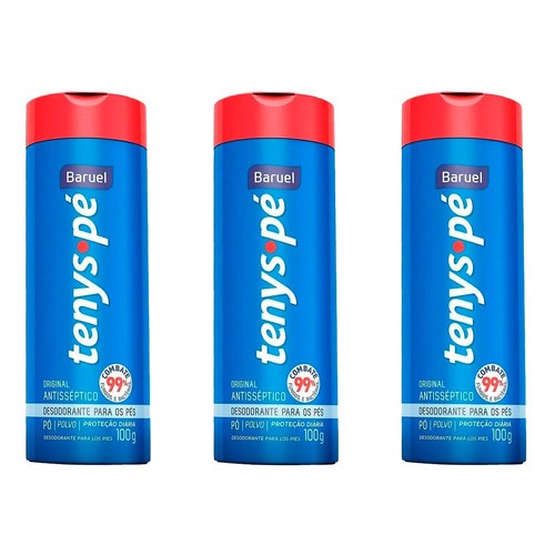 Kit 3 Tenys Pé Baruel Original 100 Gramas cada - Promoção Leve mais pague menos em Oferta na Shopee