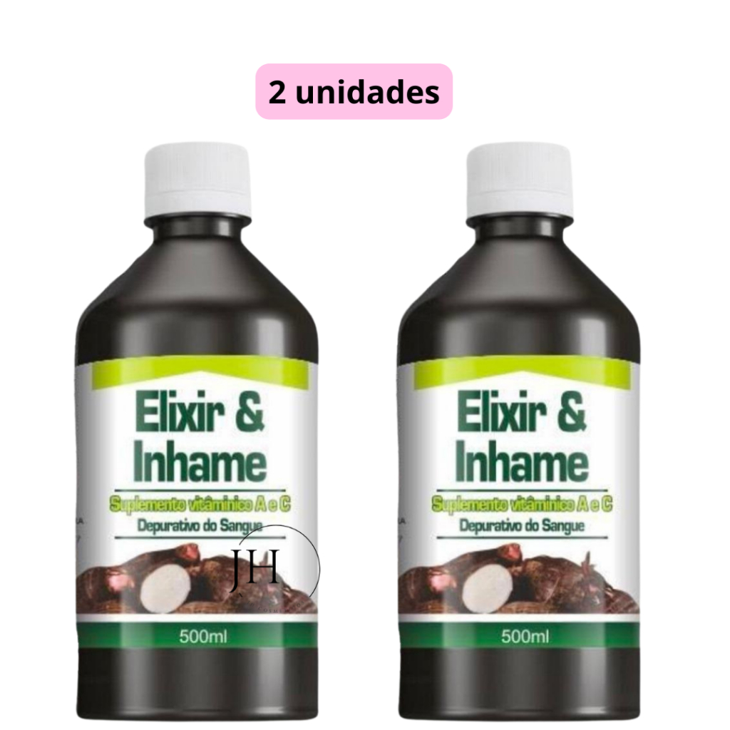 2 UN Elixir de Inhame Depurativo do Sangue 500ml