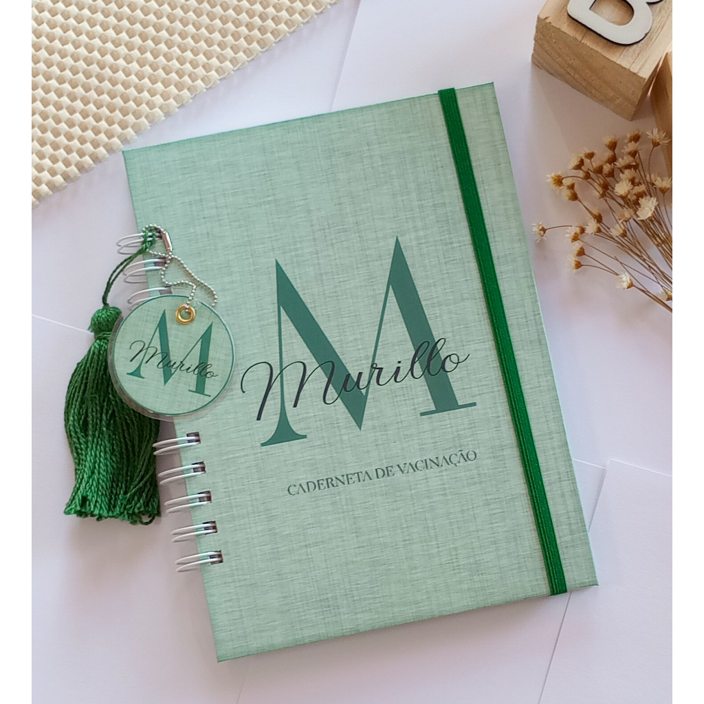 Caderneta de Vacinação Infantil Personalizada Atualizada Capa Dura com o nome na Capa