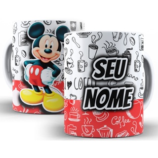 Caneca Mickey Mouse Personagens Disney Personalizada Com Seu Nome - Oferta! em Oferta na Shopee