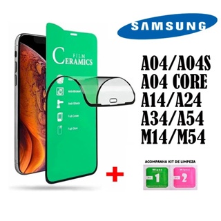 Pelicula 9D Cerâmica Para Samsung A04/A04S/A05/A05S/A04 CORE/A14/A12/A13/A15/A23/A24/A34/A54/A55/M14/M54 Protetor Tela