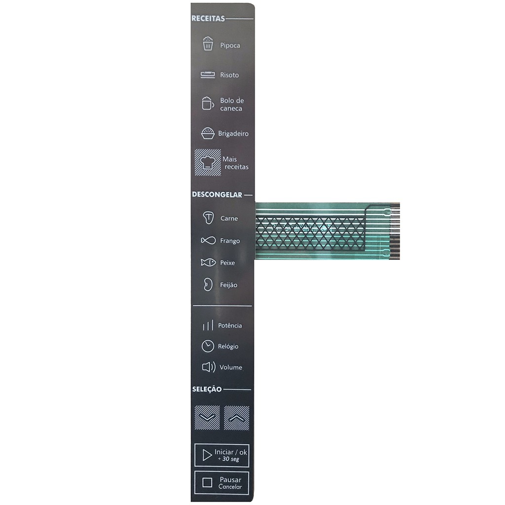 Teclado Membrana para Micro-ondas Brastemp BMS 45- CB