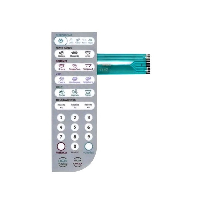 Membrana Teclado de Microondas Eletrolux Mef 41
