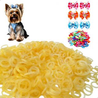 1000 Borrachinhas Elásticos Para Laços pet liguinha em Oferta na Shopee