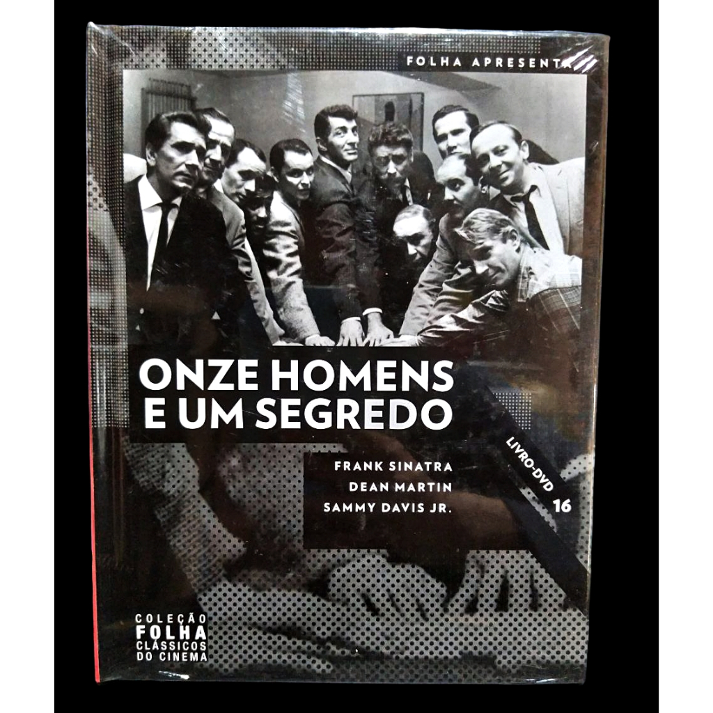 Onze Homens e Um Segredo I Frank Sinatra I Dean Martin I Sammy Davis Jr. I Coleção Folha Clássicos do Cinema I Livro-DVD 16 I Filme I NOVO