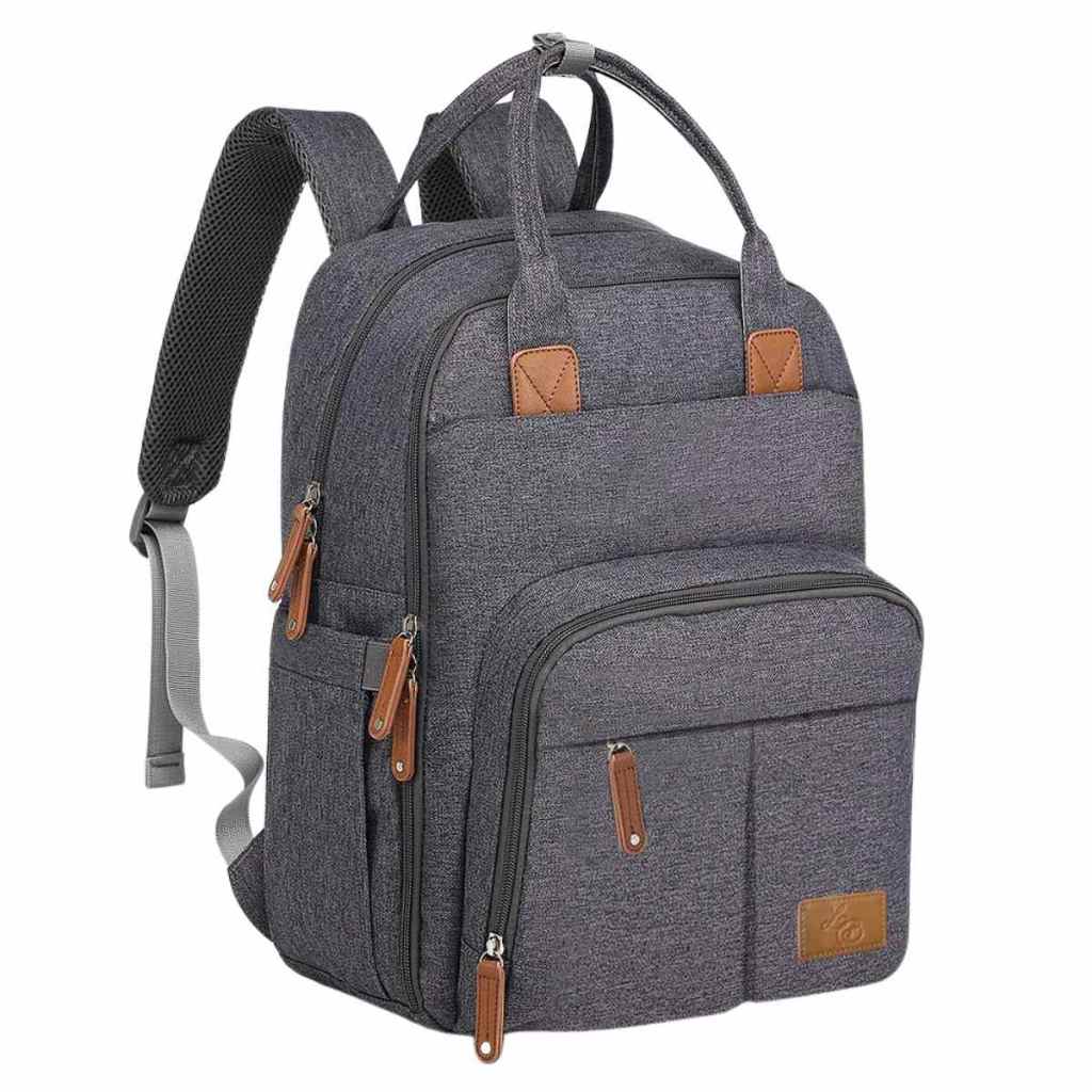 Bolsa Mochila Maternidade Grande Viagem Passeio Impermeável Térmico com Trocador 20 Bolsos