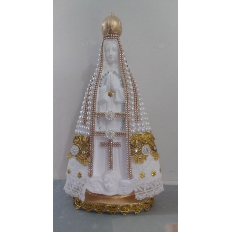 Imagem Nossa Senhora Aparecida 30 cm. Pérola Casamento