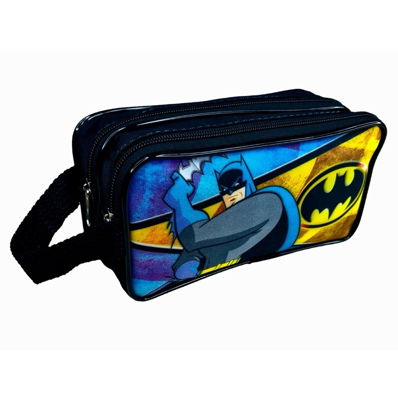 Estojo Escolar Infantil Batman Compartimento Duplo 2 Zíperes Menino em Oferta na Shopee