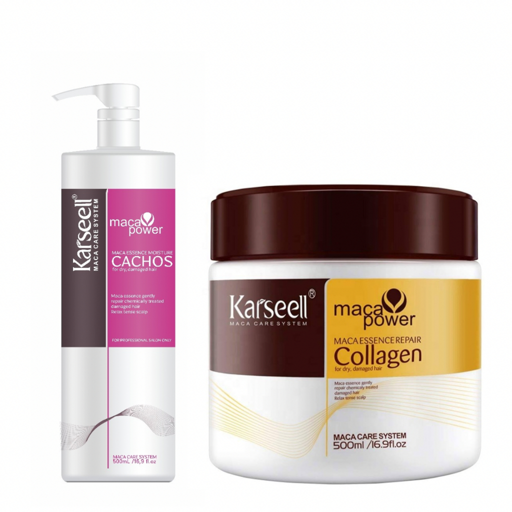 KIT ATIVADOR DE CACHOS KARSEEL+MÁSCARA ENVIO IMEDIATO ORIGINAL KARSEEL . FRETE GRATIS