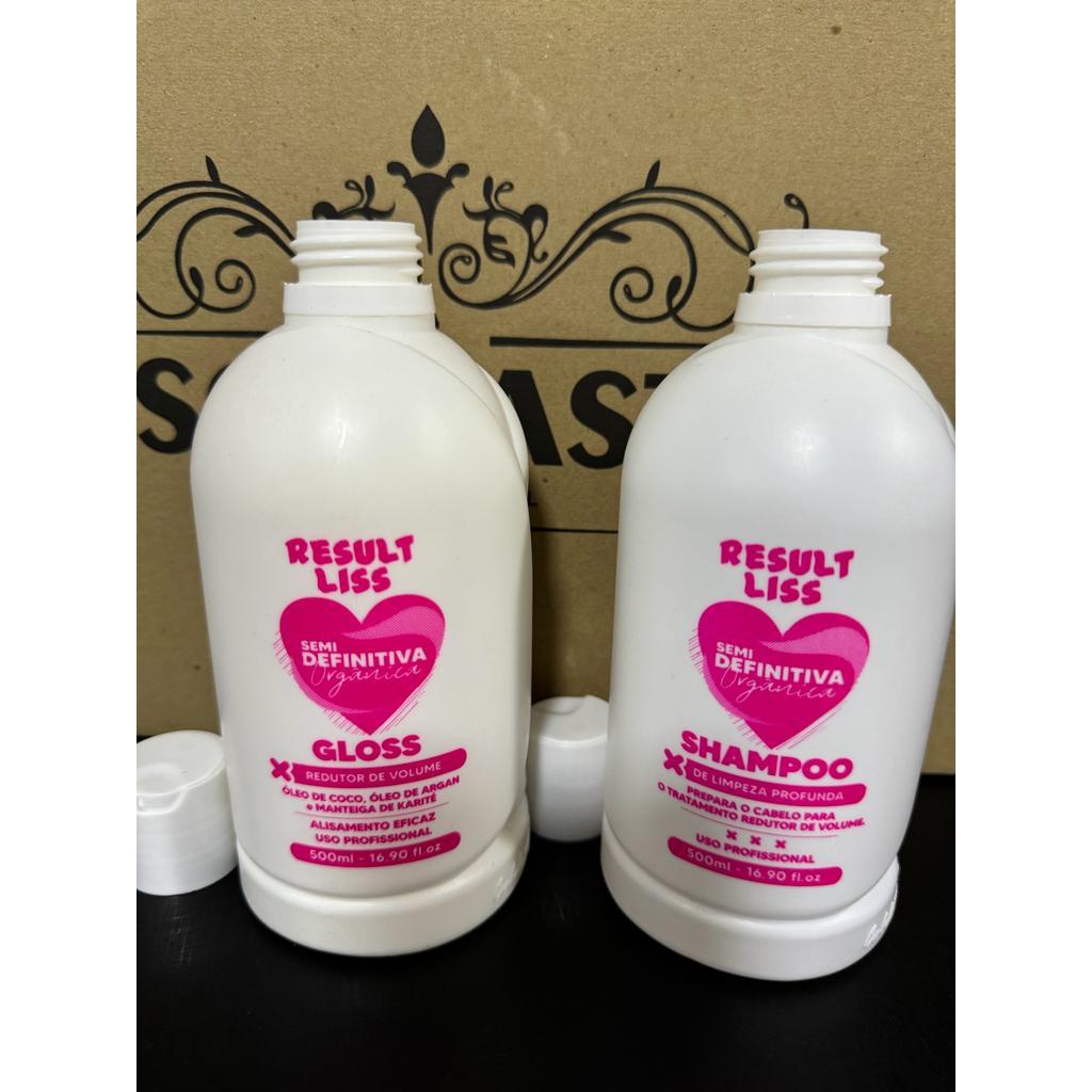 Escova  KIT Progressiva Result lis Capilar ORGANICA 2X500ML